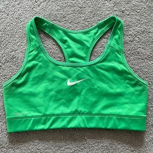 Nike green racerback sports bra